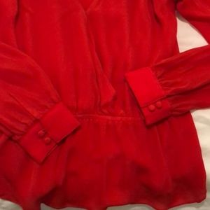 PARKER Size XS peplum blouse